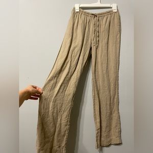 Size small/medium linen flowy pants